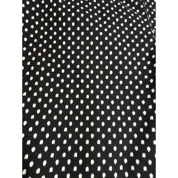 Chico's Black White Polka Dot Pull‎ On Cropped Pants Womens Stretch Size 12 - Picture 2 of 6